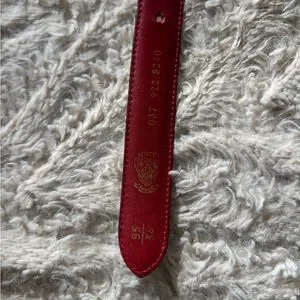 Gucci Vintage 70s Reversable Red White Leather Belt Gold Buckle 34 HTF Gucci | Accessories | Gucci Vintage 7s Reversable Red White  main image 4